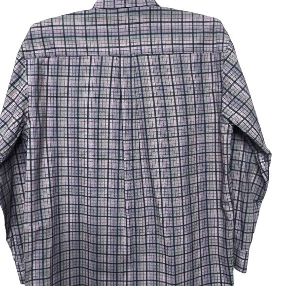 Alan Flusser shirt Men’s XL multicolor long sleeve button down plaid check - Picture 9 of 9